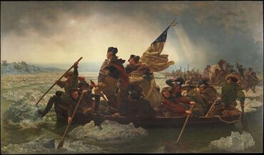 Washington Attacking the Hessians -- Emanuel Leutze -- Met Museum